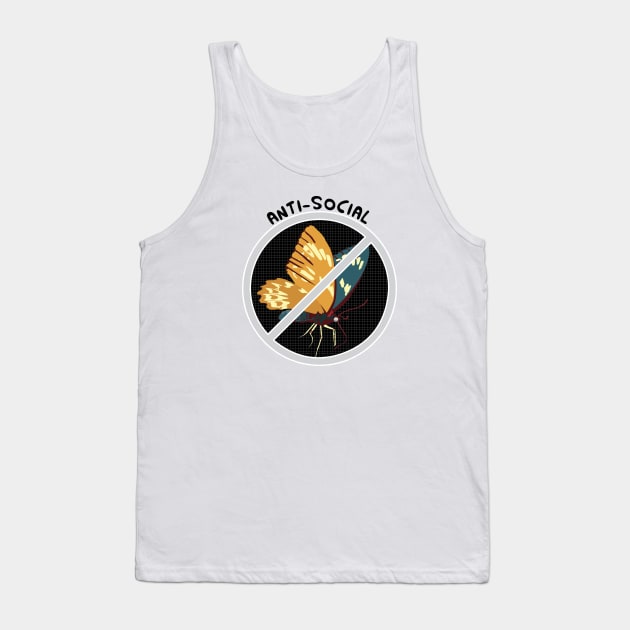 Anti-Social Social Club : Anti-Social Butterfly Edition Tank Top by Crafting Yellow